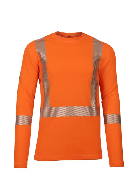Men’S Pro Dry® Hi-Visibility Orange Fr Long-Sleeve Shirt 1