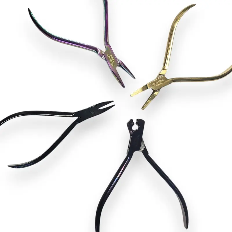 Micro-Mark 4-Piece Titanium-Coated Metal Forming Plier Set 1