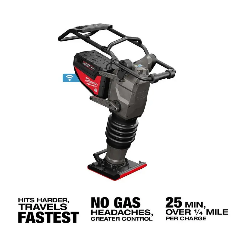 Milwaukee Mx Fuel 70 Kg Plate Rammer Complete Kit 1