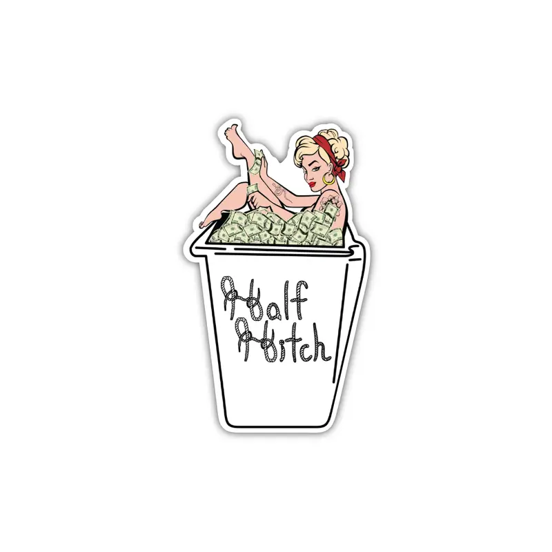 Money Bucket Decal – Durable Vinyl Sticker 1