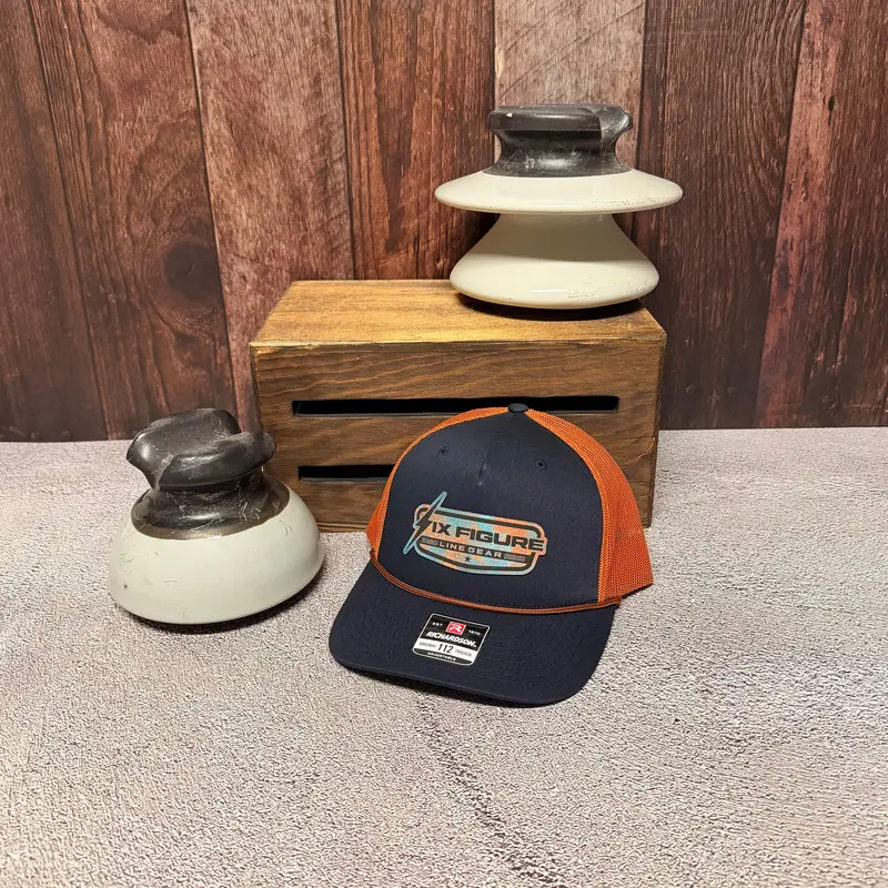 Navy And Dark Orange Richardson 112Fpr Rope-Style Baseball Cap 1