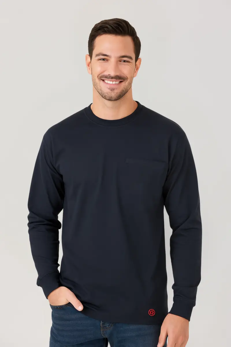 Nike Flame-Resistant Lightweight Crewneck T-Shirt – Navy 1