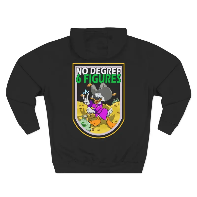 No Degree Duck Humor Hoodie 1