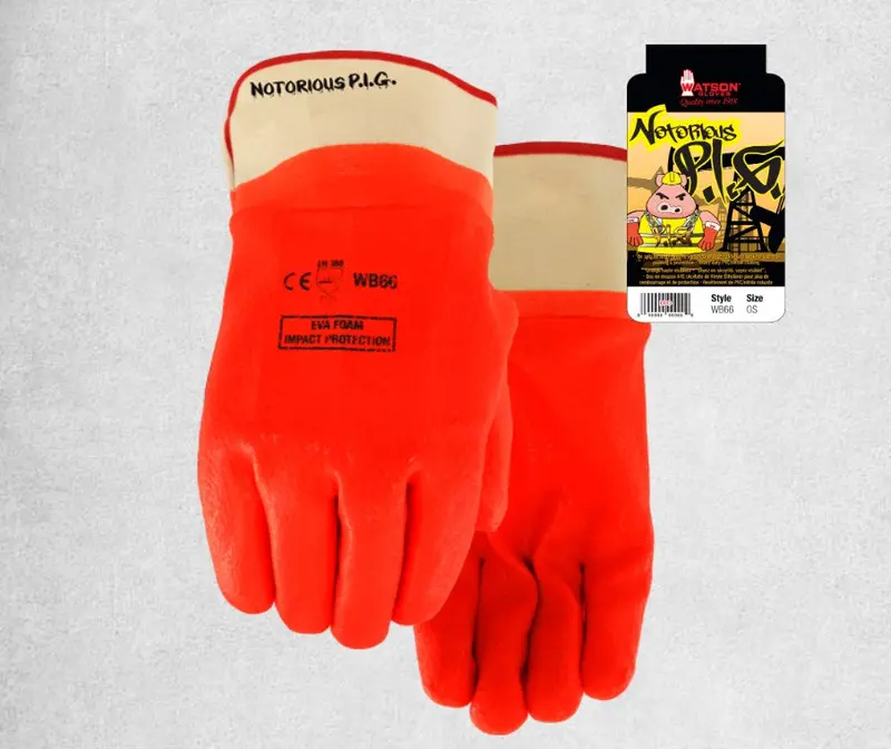 Notorious Pig Impact Gloves – Foam-Backed Pvc Coated 1