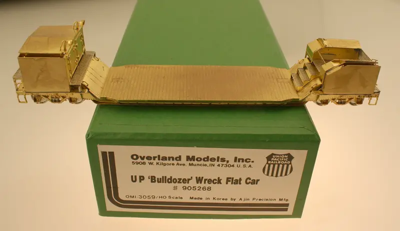Omi 3059 Union Pacific Bulldozer Wreck Flat Car – Up 905268 Numbered Unit 1
