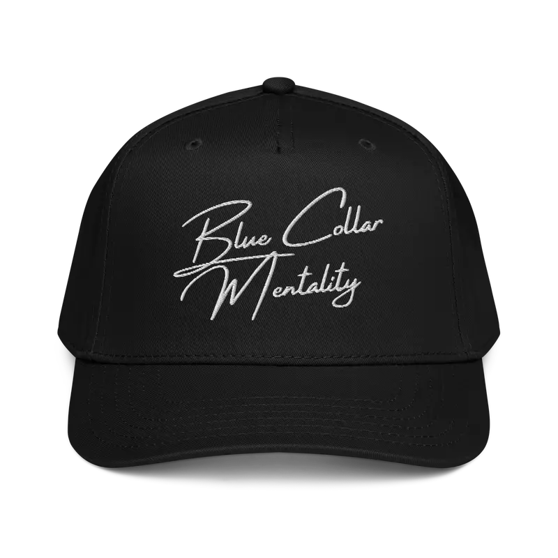 Otto Cap 31-069 – Blue Collar Mentality Logo Trucker Hat 1