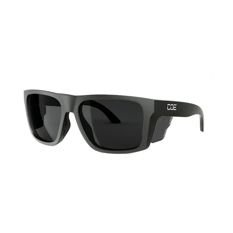 Outrigger Safety Glasses – Z87+ Rated, Matte Black Frame 1