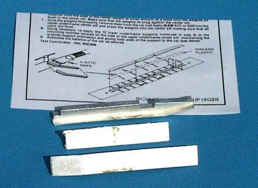 Ppw 13201 Ho Scale Flatcar Center Sill Weight Set – 1.1 Oz Total Ballast Per Car 1