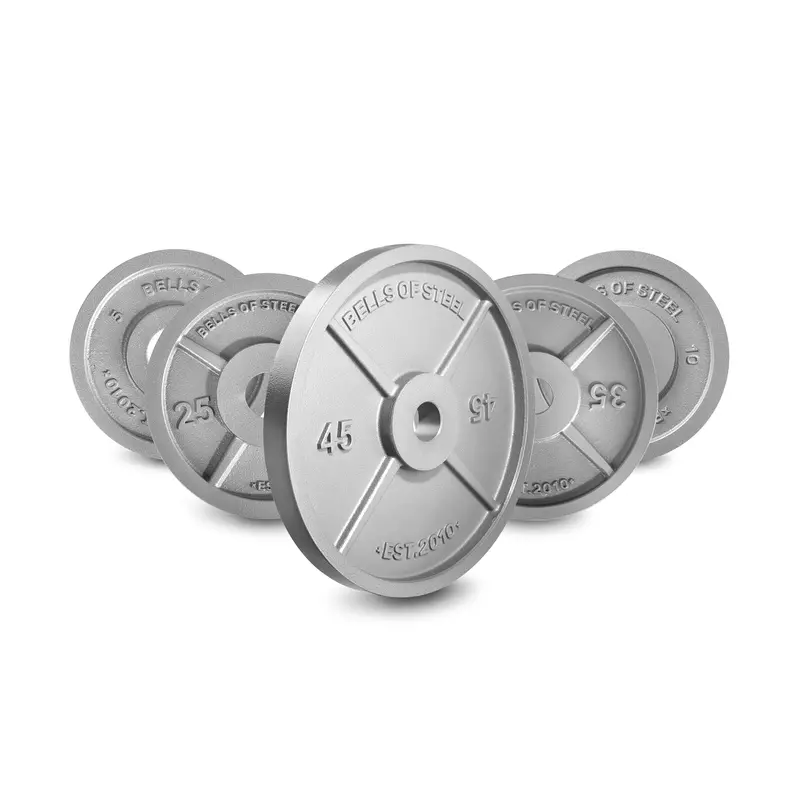 Precision-Machined Olympic Iron Weight Plates 1