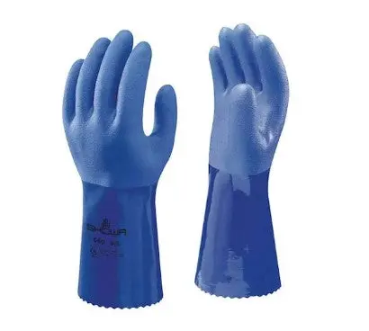 Pvc-Coated Gauntlet Gloves For Chemical Resistance 1