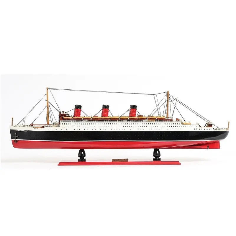 Queen Mary Preassembled Vintage Ocean Liner Model 1