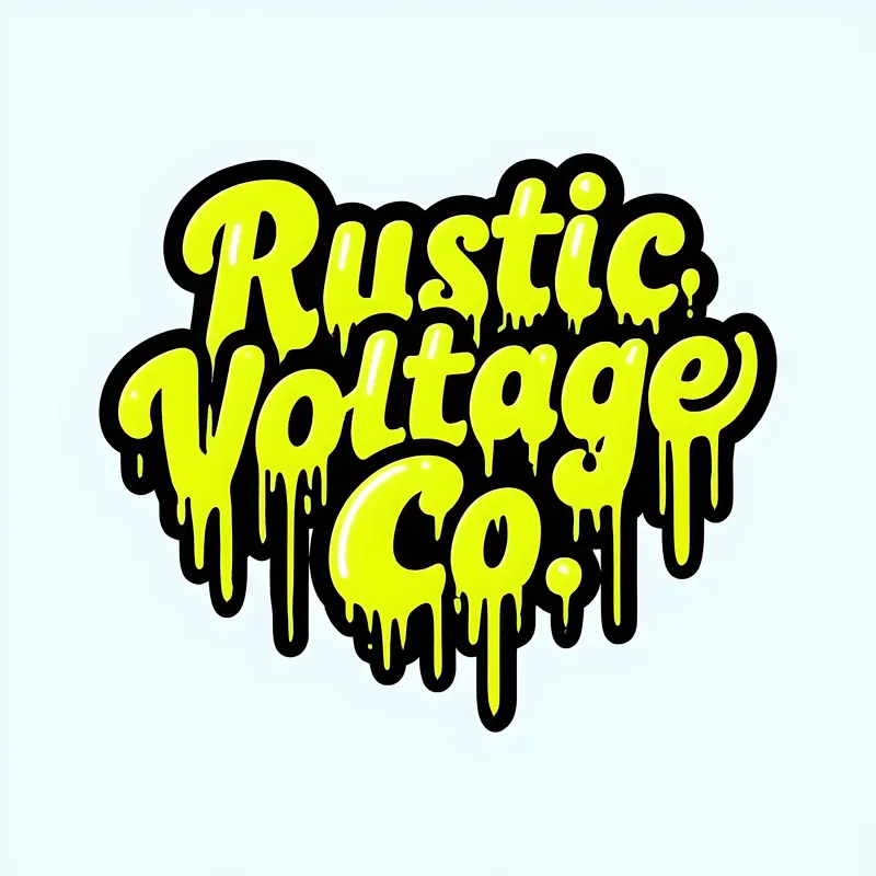 Rustic Voltage Electrical Theme Sticker 1