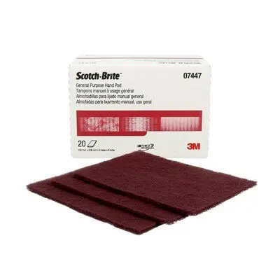 Scotch-Brite Maroon Hand Pad – Medium-Abrasion Cleaning Pad 1