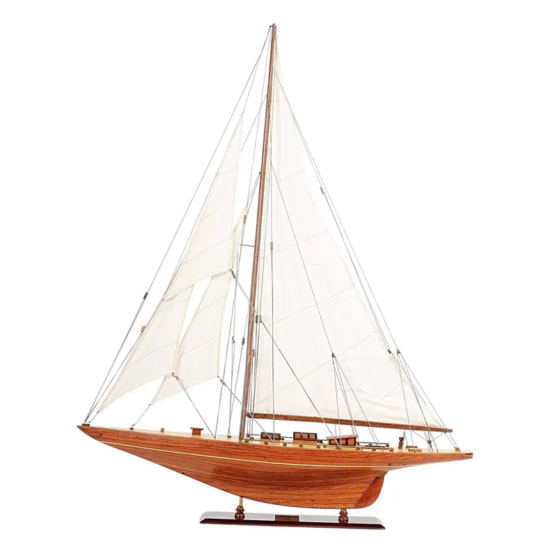 Shamrock Yacht Model – Large Fully Assembled Display Piece 1