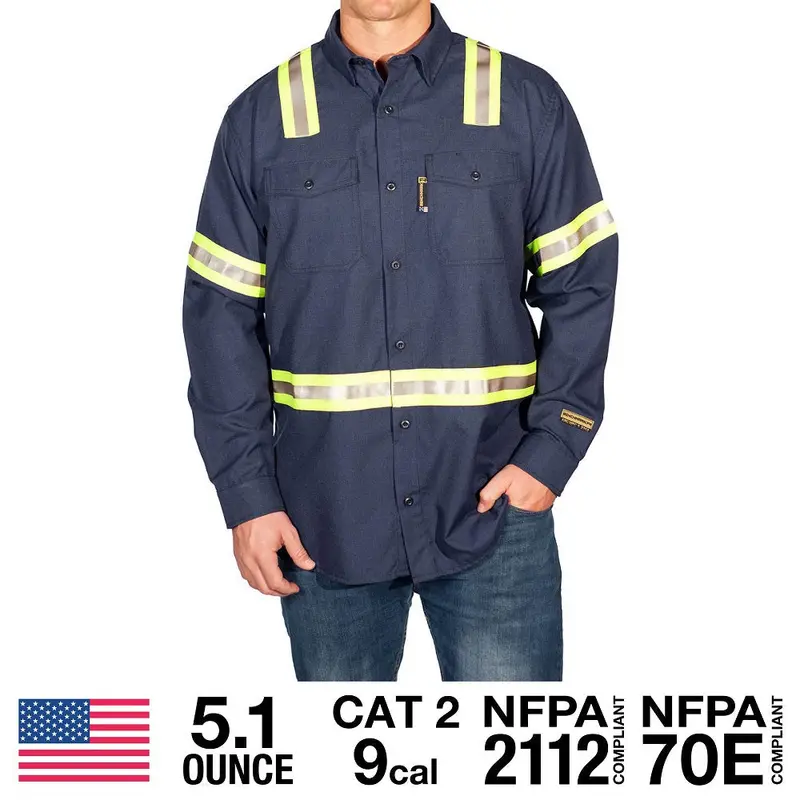 "Silver Bullet" Flame-Resistant Shirt With Ysy Reflective Trim 1