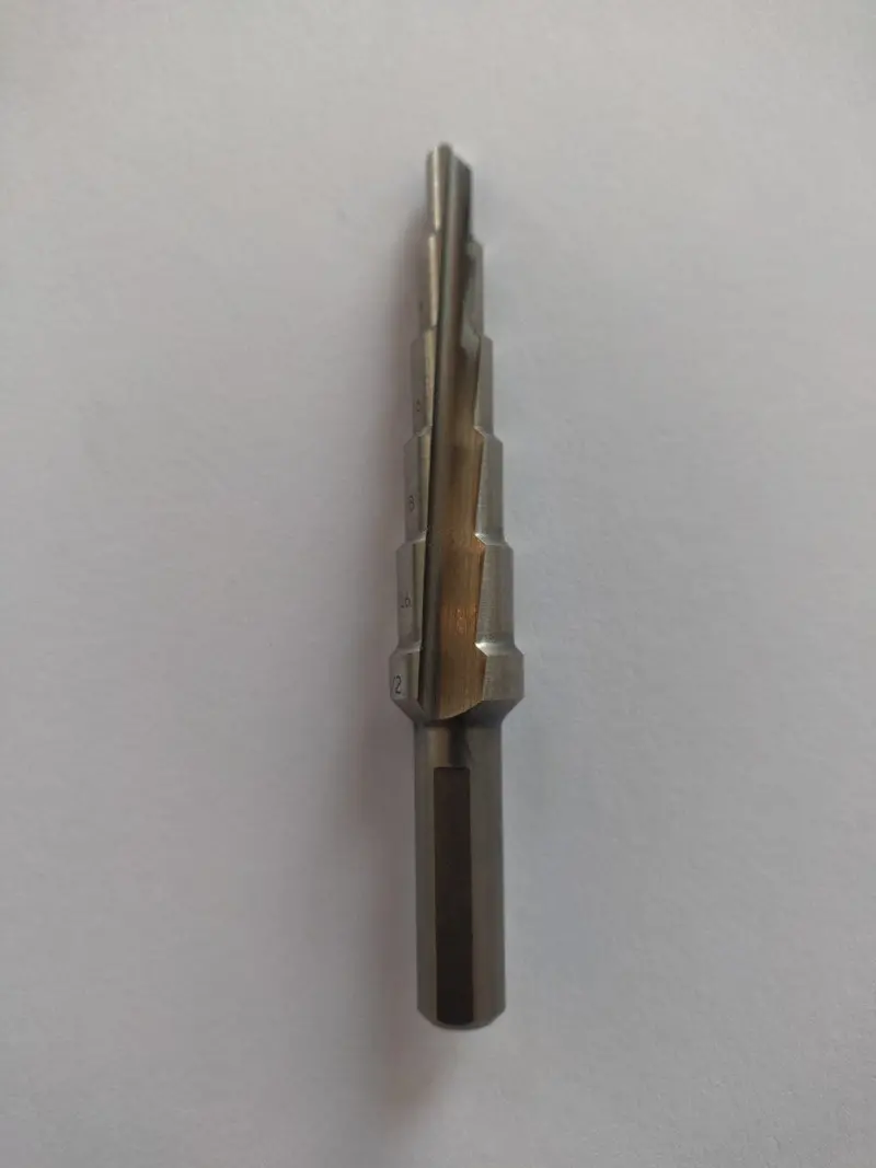 Single-Flute Step Drill Bit (3/16" To 1/2") For Precision Hole Making 1