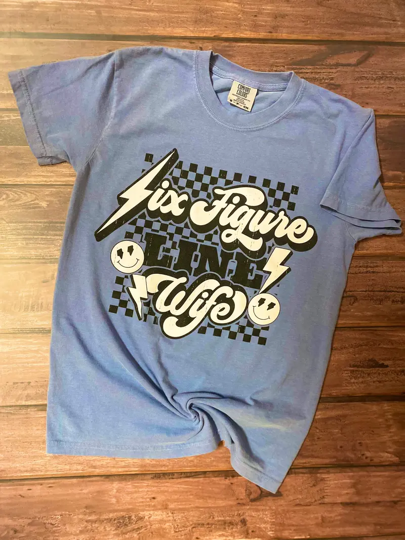 Six Figure Line ‘Wife’ Graphic T-Shirt 1
