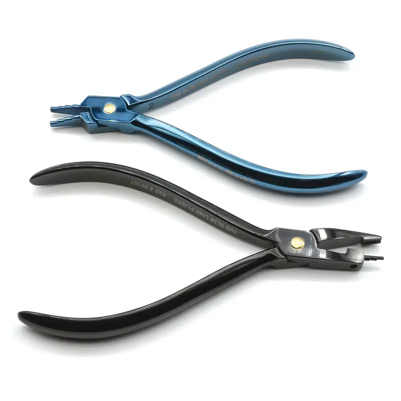Slim Line Titanium-Coated Metal Forming Pliers – 2-Piece Set For Precision Shaping And Detailing 1