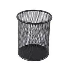 Stainless Steel Mesh Desk Organizer – Single-Compartment Pen Holder 1