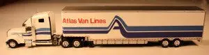 T-Spt-735: Atlas Van Line Themed Die-Cast Semi-Truck Model 1