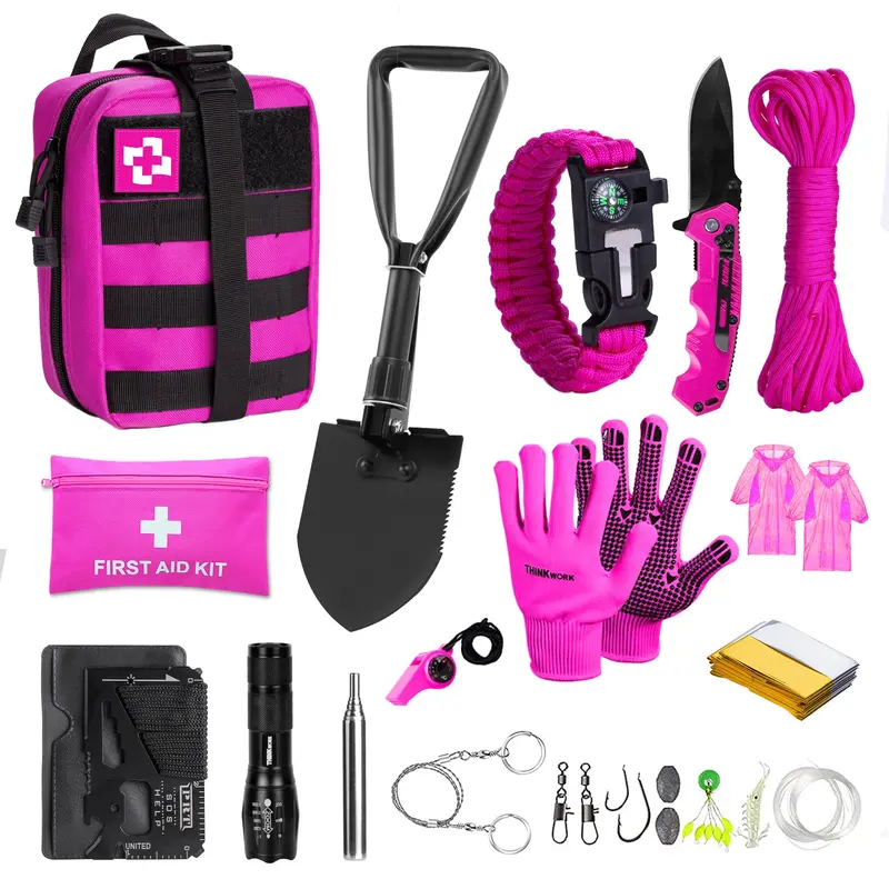 Thinklearn Pink Emergency Survival & First Aid Kit – Tl0009 1