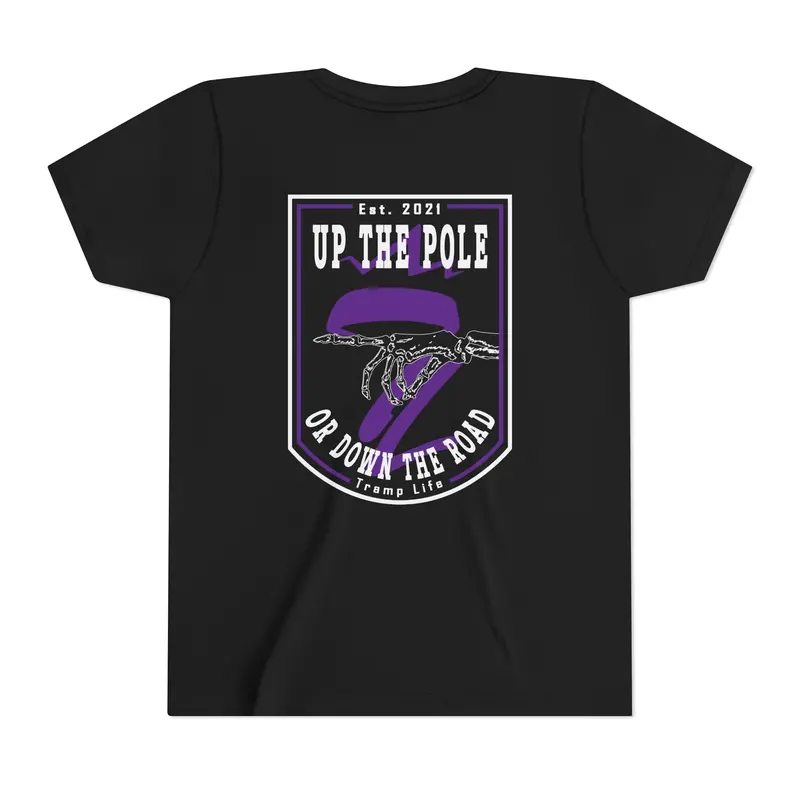 Up The Pole Youth Tee – Lineman-Themed Casual Top 1