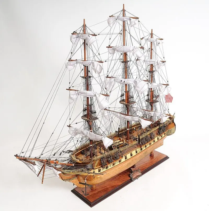 Uss Constitution Copper-Bottom Edition – Expertly Assembled Historical Ship Model 1