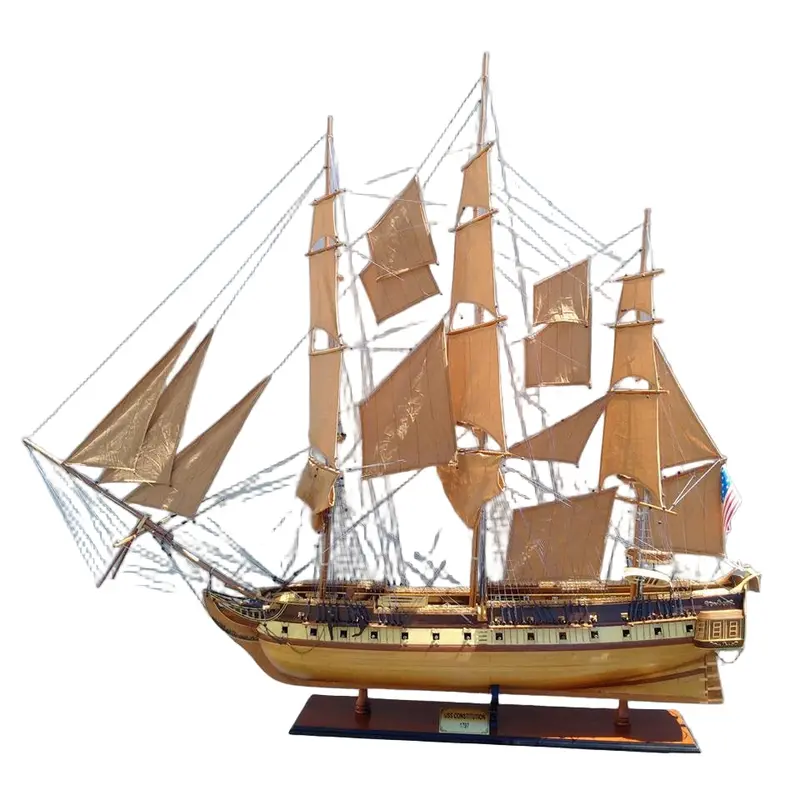 Uss Constitution Extra-Large Replica – Fully Constructed Wooden Display Model 1