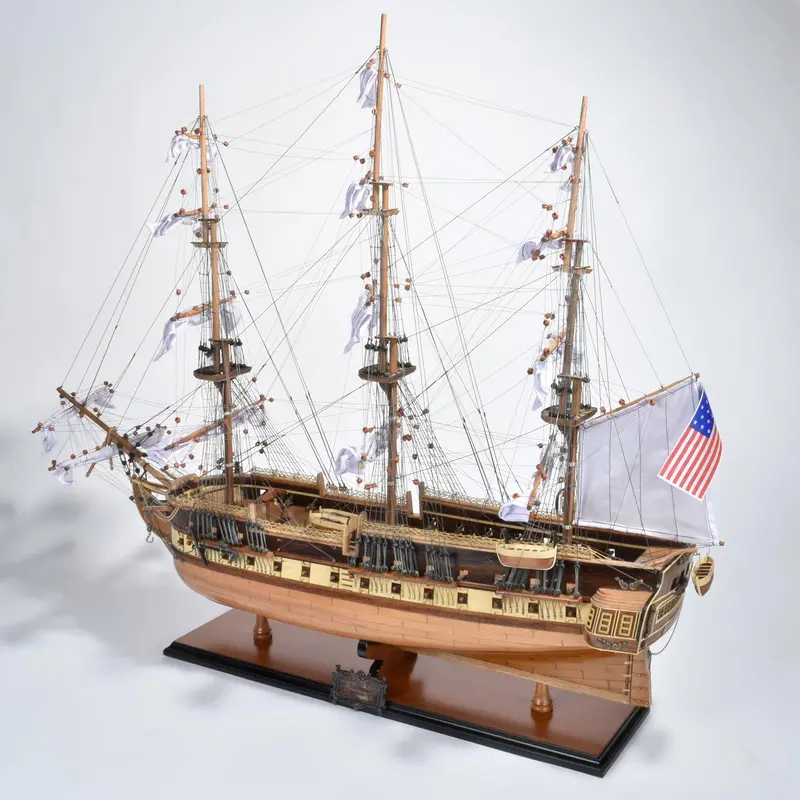 Uss Constitution Traditional Wooden Model – Fully Built Decorative Replica 1
