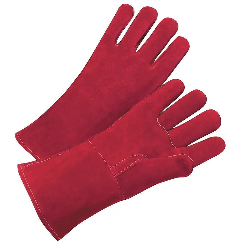 Welding Gauntlet Gloves – Split Leather, Size 10 1