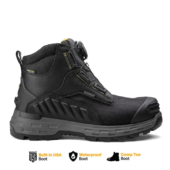 Wildwood 6-Inch Turbolace™ Composite-Toe Work Boot – Black, Made In Usa 1