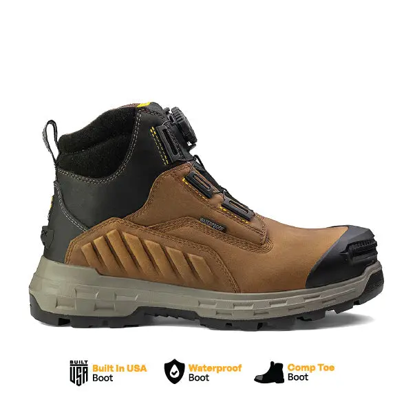 Wildwood 6-Inch Turbolace™ Composite-Toe Work Boot – Brown, Usa Crafted 1