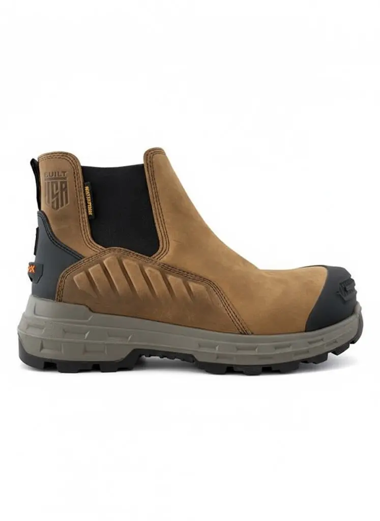 Wildwood Chelsea Waterproof Work Boot – Brown Leather, Usa-Made Construction 1