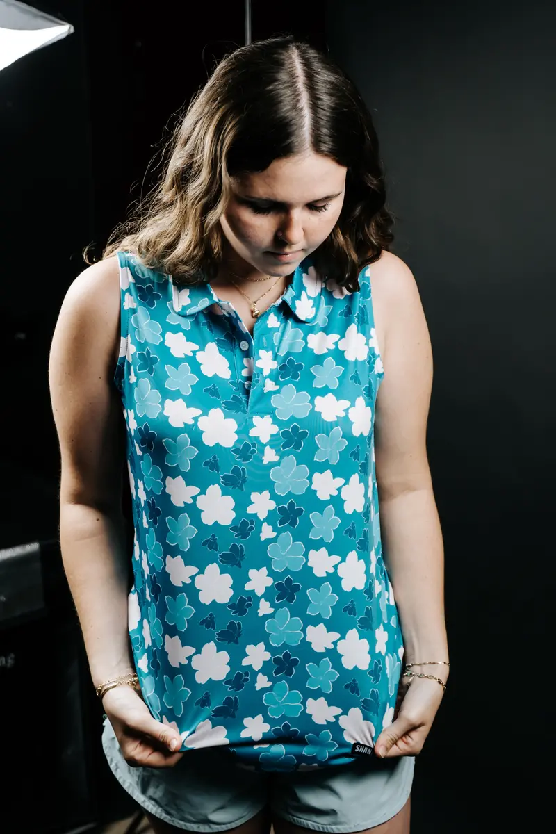 Women'S Azalea Floral-Print Golf Polo 1