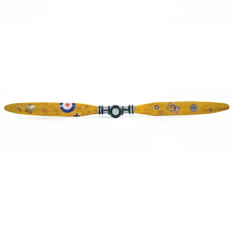 Wwi-Era Aircraft Propeller Replica – Authentic Detailing, Wall-Mountable Decor 1