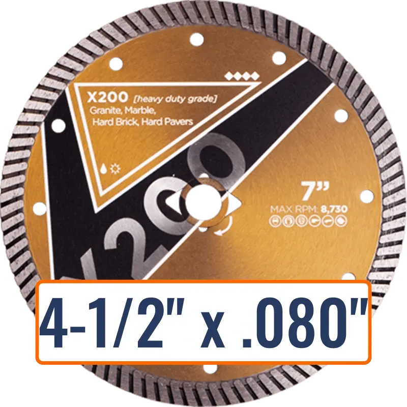 X200 Wet-Cut Diamond Blade For Hard Materials 1