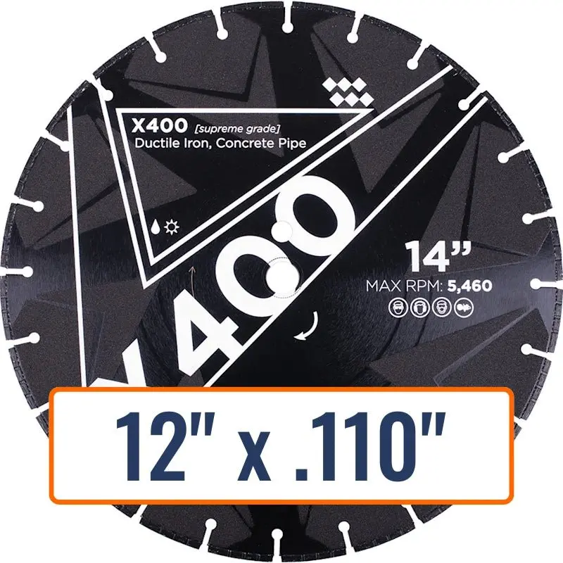 X400* Diamond Blade For Ductile Iron – Fire & Rescue Use 1