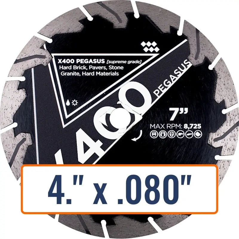 X400 Pegasus Flat Diamond Blade For Dense Materials 1