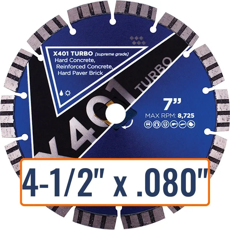 X401 Turbo Concrete Cutting Diamond Blade 1