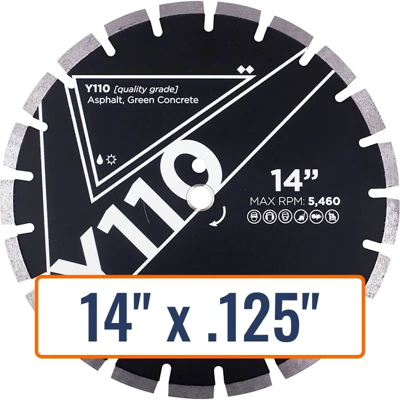 Y110 Asphalt Cutting Blade 1