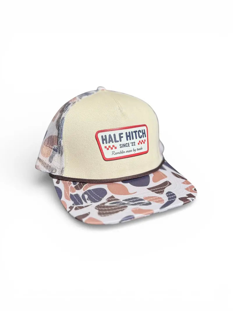 Youth Duck Camo Vintage Logo Baseball Cap 1