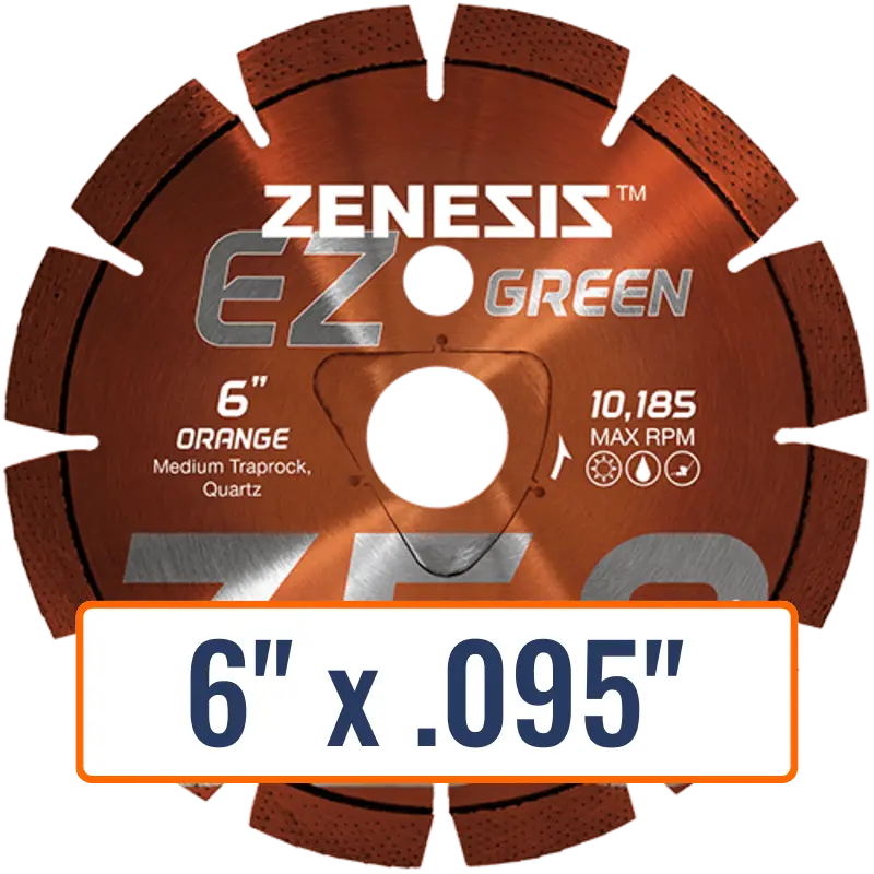 Z350 Orange Early-Entry Diamond Blade For Green Concrete 1