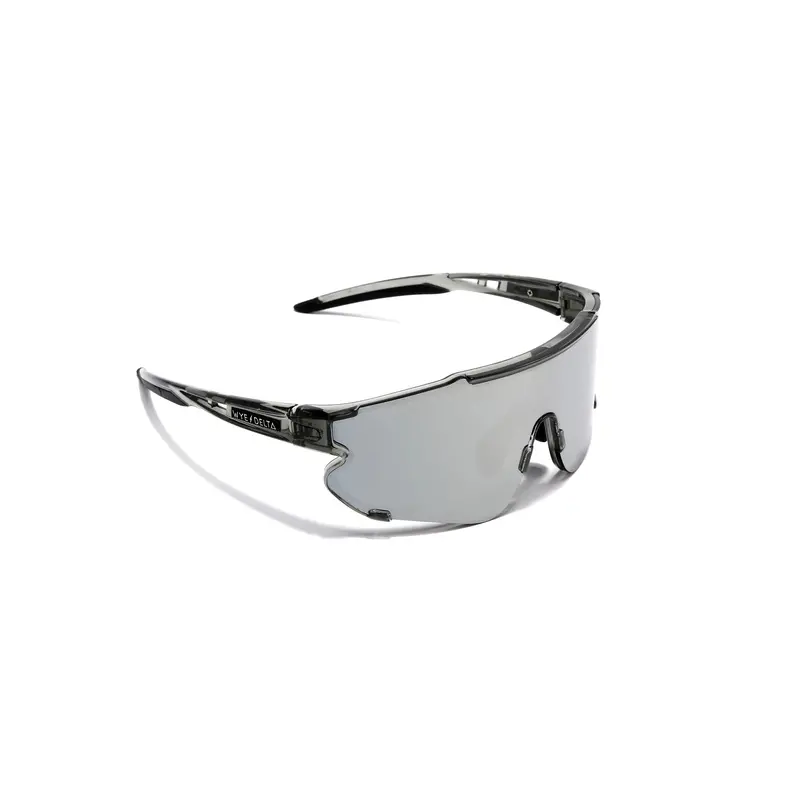 Z87+ Hi-Visibility Safety Glasses – Transparent Frame With Grey Mirror Polarized Lens 1