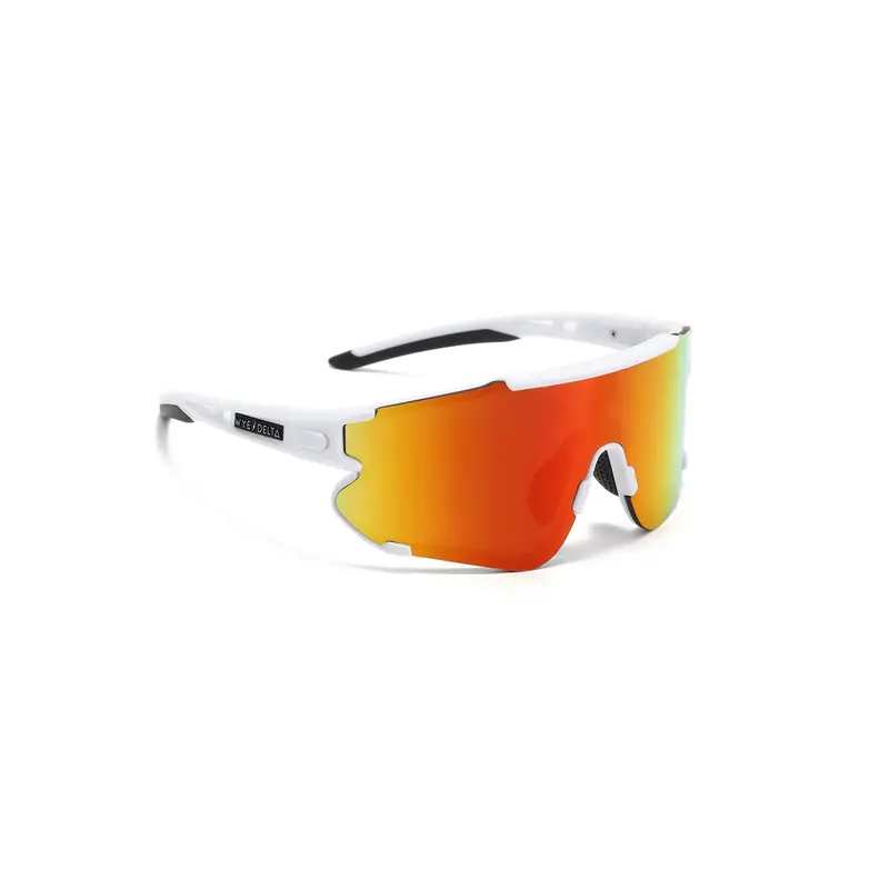 Z87+ Hi-Visibility Safety Glasses – White Frame With Red Revo Lens 1