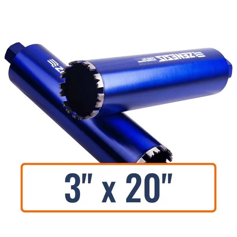 Zenesis™ V-Series Core Drill Bit – Hard Concrete Performance 1