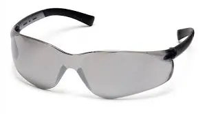 Ztek S2570S Silver Mirror Safety Glasses 1