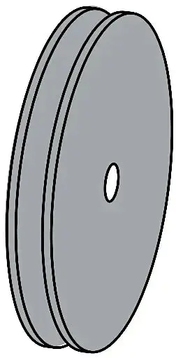 2-1/2" Plastic Pulley – 5/8" Width, Compatible With Cable, Round Belt & Rope 1