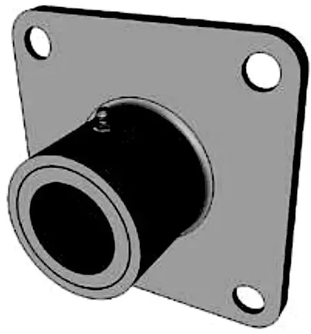3-Inch Bronze Flange Bearing For Screw Conveyor Applications 1