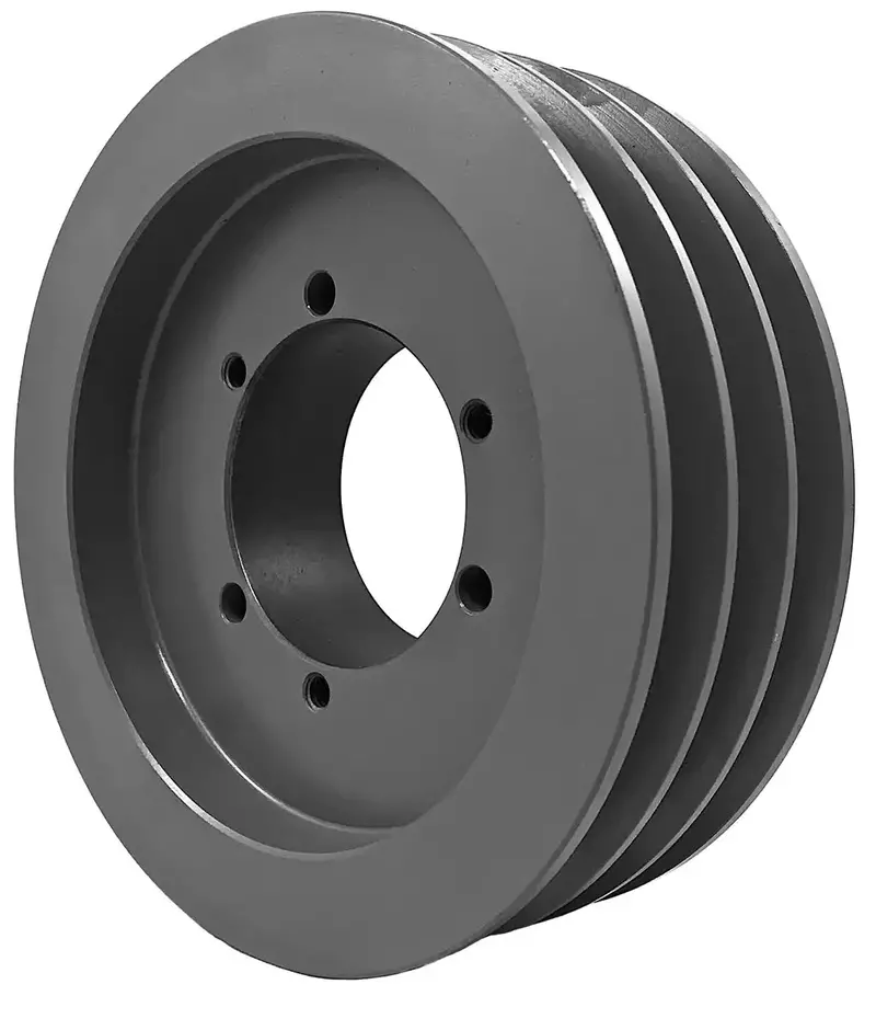 3P3V50 Three-Groove V-Belt Sheave – 5.00" Od, Metric 3P3V Series Pulley 1
