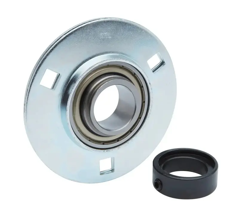 Sapf207 Stamped Steel 3-Bolt Flange Bearing — 35Mm Bore, Lightweight Mounting 1